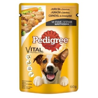 Pedigree 100g kapsička kuřecí/zelenina ve šťávě dog  AKCE